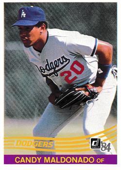 #93 Candy Maldonado - Los Angeles Dodgers - 1984 Donruss Baseball