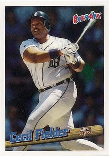 #93 Cecil Fielder - Detroit Tigers - 1996 Bazooka Baseball