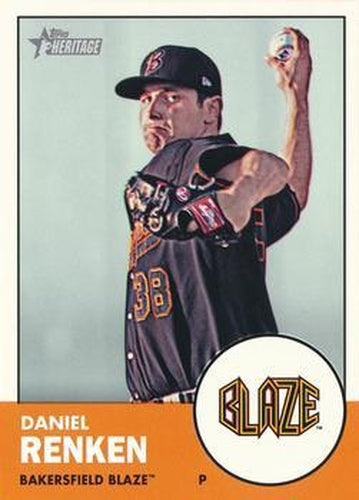 #93 Daniel Renken - Bakersfield Blaze - 2012 Topps Heritage Minor League Baseball