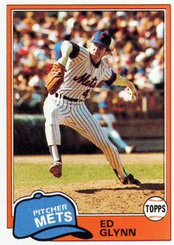 #93 Ed Glynn - New York Mets - 1981 Topps Baseball