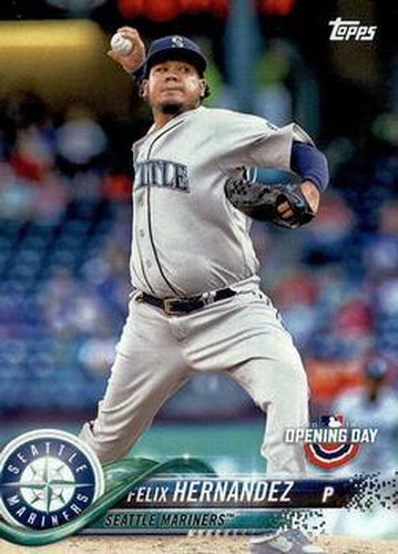 #93 Felix Hernandez - Seattle Mariners - 2018 Topps Opening Day Baseball