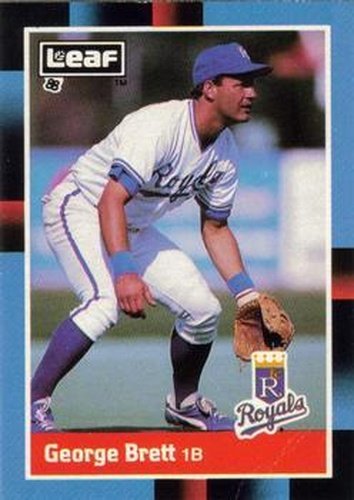 #93 George Brett - Kansas City Royals - 1988 Leaf Baseball
