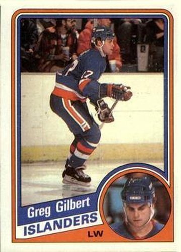 #93 Greg Gilbert - New York Islanders - 1984-85 Topps Hockey