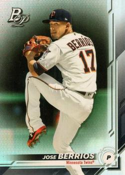 #93 Jose Berrios - Minnesota Twins - 2019 Bowman Platinum Baseball