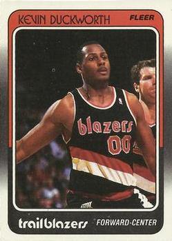 #93 Kevin Duckworth - Portland Trail Blazers - 1988-89 Fleer Basketball