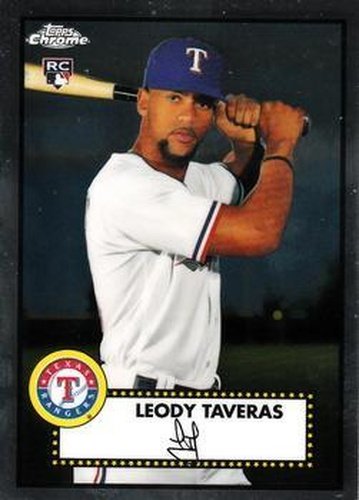 #93 Leody Taveras - Texas Rangers - 2021 Topps Chrome Platinum Anniversary Baseball