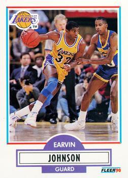 #93 Magic Johnson - Los Angeles Lakers - 1990-91 Fleer Basketball