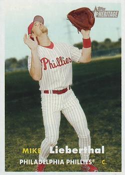 #93 Mike Lieberthal - Philadelphia Phillies - 2006 Topps Heritage Baseball