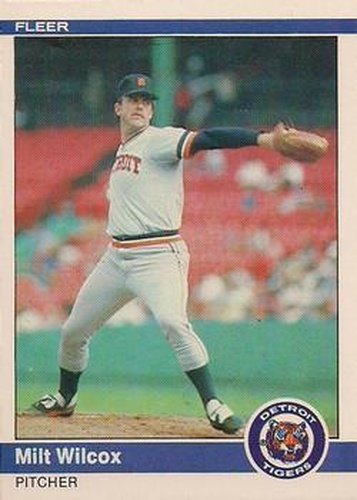 #93 Milt Wilcox - Detroit Tigers - 1984 Fleer Baseball