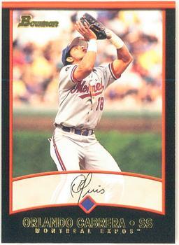 #93 Orlando Cabrera - Montreal Expos - 2001 Bowman Baseball