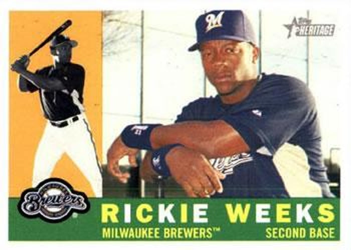 #93 Rickie Weeks - Milwaukee Brewers - 2009 Topps Heritage Baseball