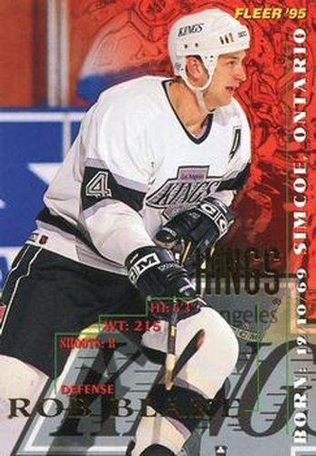 #93 Rob Blake - Los Angeles Kings - 1994-95 Fleer Hockey