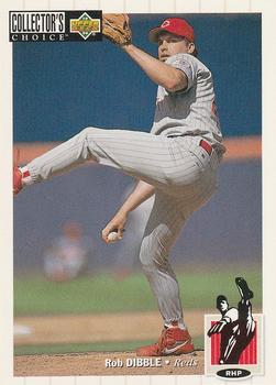 #93 Rob Dibble - Cincinnati Reds - 1994 Collector's Choice Baseball