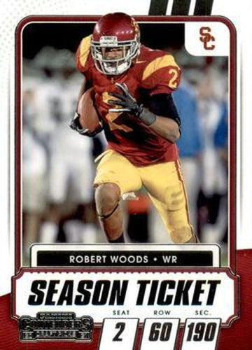 #93 Robert Woods - USC Trojans - 2021 Panini Contenders Draft Picks Football