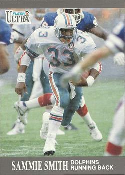 #93 Sammie Smith - Miami Dolphins - 1991 Ultra Football