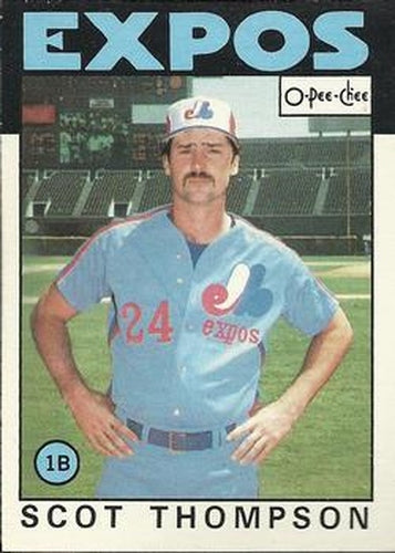 #93 Scot Thompson - Montreal Expos - 1986 O-Pee-Chee Baseball