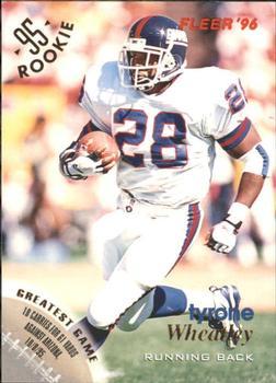 #93 Tyrone Wheatley - New York Giants - 1996 Fleer Football