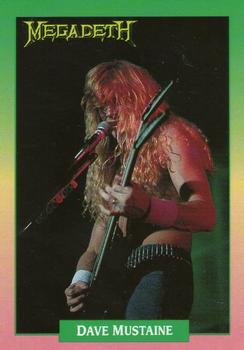 #93 Dave Mustaine - 1991 Brockum Rock Cards