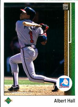 #93 Albert Hall - Atlanta Braves - 1989 Upper Deck Baseball