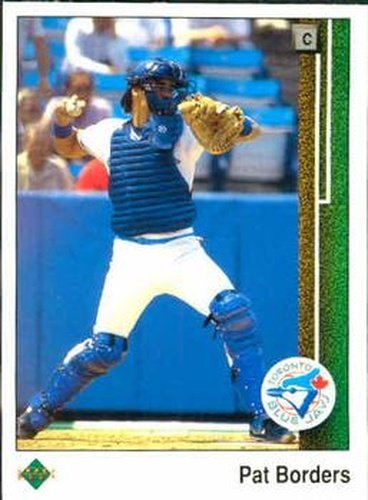 #593 Pat Borders - Toronto Blue Jays - 1989 Upper Deck Baseball