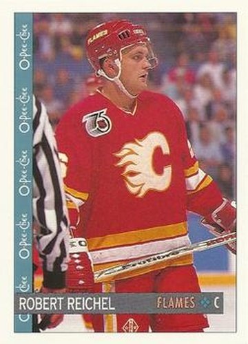 #93 Robert Reichel - Calgary Flames - 1992-93 O-Pee-Chee Hockey