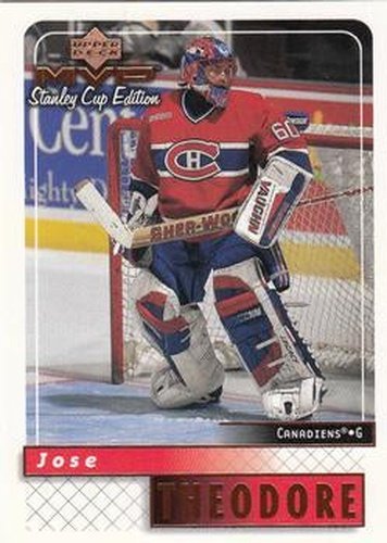 #93 Jose Theodore - Montreal Canadiens - 1999-00 Upper Deck MVP Stanley Cup Edition Hockey