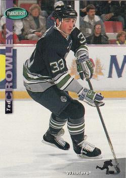 #93 Ted Crowley - Hartford Whalers - 1994-95 Parkhurst Hockey