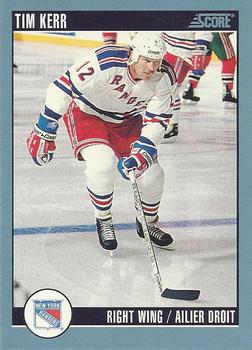 #93 Tim Kerr - New York Rangers - 1992-93 Score Canadian Hockey