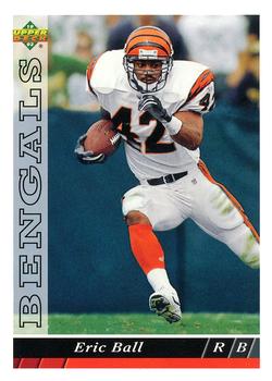 #93 Eric Ball - Cincinnati Bengals - 1993 Upper Deck Football