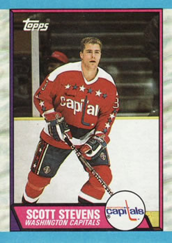 #93 Scott Stevens - Washington Capitals - 1989-90 Topps Hockey