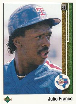 #793 Julio Franco - Texas Rangers - 1989 Upper Deck Baseball