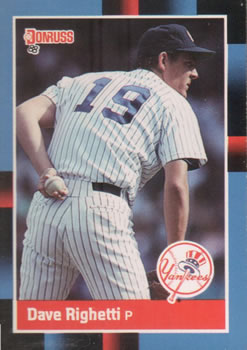 #93 Dave Righetti - New York Yankees - 1988 Donruss Baseball