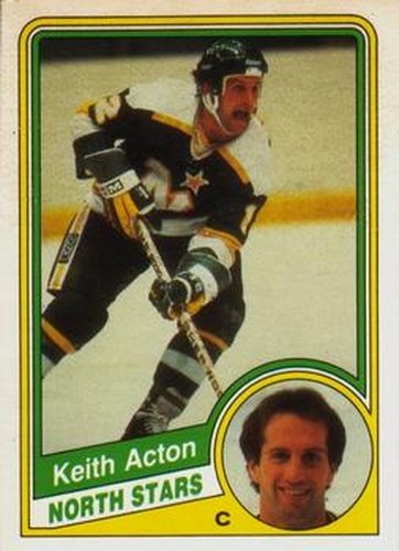 #93 Keith Acton - Minnesota North Stars - 1984-85 O-Pee-Chee Hockey