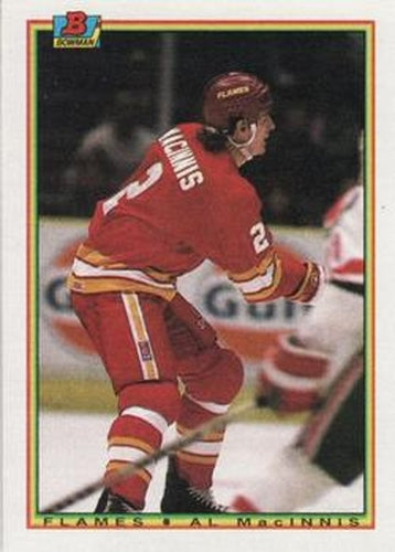 #93 Al MacInnis - Calgary Flames - 1990-91 Bowman Hockey