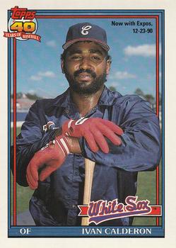 #93 Ivan Calderon - Montreal Expos - 1991 O-Pee-Chee Baseball