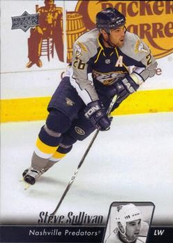 #93 Steve Sullivan - Nashville Predators - 2010-11 Upper Deck Hockey