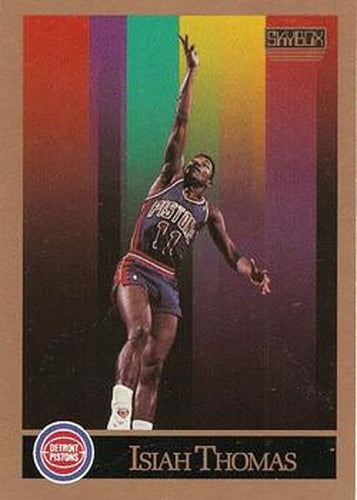 #93 Isiah Thomas - Detroit Pistons - 1990-91 SkyBox Basketball
