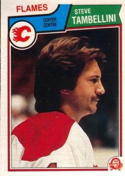 #93 Steve Tambellini - Calgary Flames - 1983-84 O-Pee-Chee Hockey