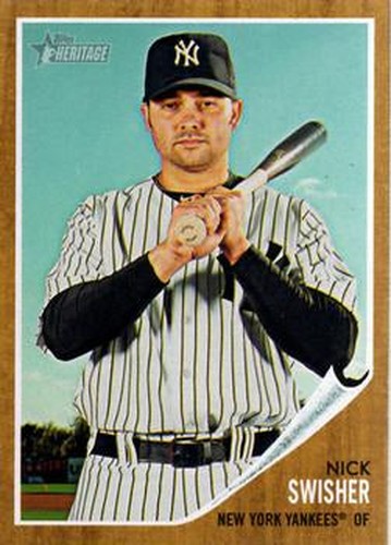#93 Nick Swisher - New York Yankees - 2011 Topps Heritage Baseball