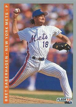 #93 Bret Saberhagen - New York Mets - 1993 Fleer Baseball