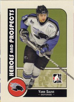 #100 Yann Sauve - Saint John Sea Dogs - 2008-09 In The Game Heroes and Prospects Hockey