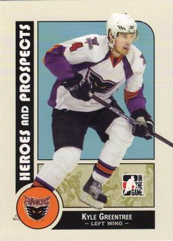 #29 Kyle Greentree - Philadelphia Phantoms - 2008-09 In The Game Heroes and Prospects Hockey