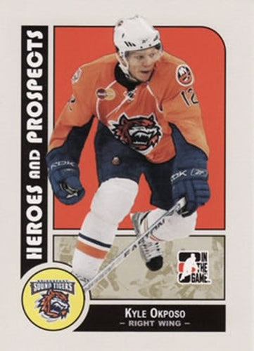 #30 Kyle Okposo - Bridgeport Sound Tigers - 2008-09 In The Game Heroes and Prospects Hockey