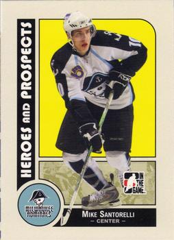 #33 Mike Santorelli - Milwaukee Admirals - 2008-09 In The Game Heroes and Prospects Hockey