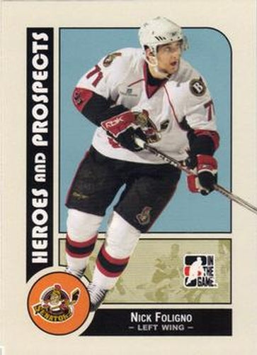 #34 Nick Foligno - Binghamton Senators - 2008-09 In The Game Heroes and Prospects Hockey