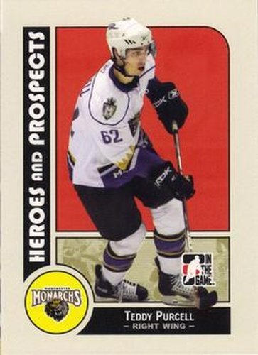 #39 Teddy Purcell - Manchester Monarchs - 2008-09 In The Game Heroes and Prospects Hockey