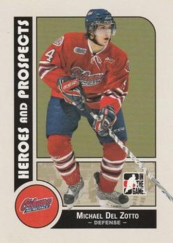 #53 Michael Del Zotto - Oshawa Generals - 2008-09 In The Game Heroes and Prospects Hockey