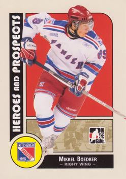 #54 Mikkel Boedker - Kitchener Rangers - 2008-09 In The Game Heroes and Prospects Hockey