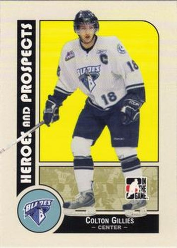 #64 Colton Gillies - Saskatoon Blades - 2008-09 In The Game Heroes and Prospects Hockey