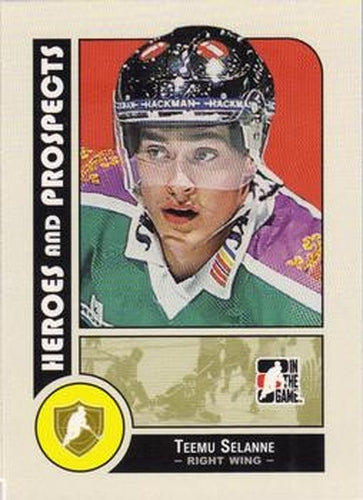 #6 Teemu Selanne - Jokerit Helsinki - 2008-09 In The Game Heroes and Prospects Hockey